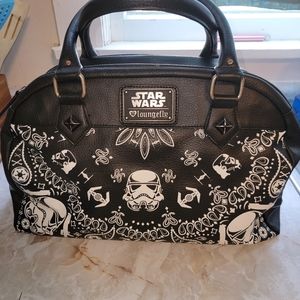 Loungefly Starwars Purse and Wallet, Black with Stormtrooper